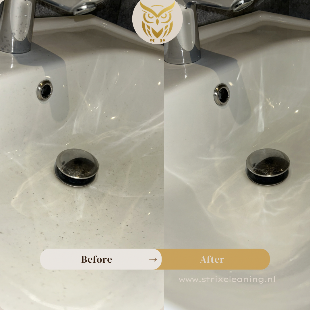 Badkamer schoonmaken Friesland kalkaanslag professioneel verwijderd
